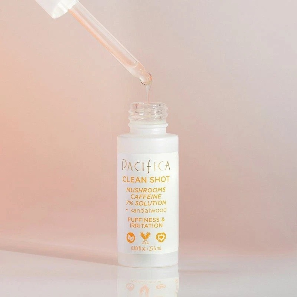 Pacifica Clean Shot Mushrooms Caffeine 7% Solution + Sandalwood Serum